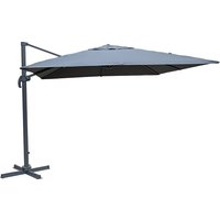 CASAYA Pendelschirm »Paros«, BxHxL: 300 x 255 x 300 cm, Sonnenschutzfaktor: 80+ - grau von CASAYA