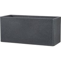 CASAYA Pflanzgefäß »Quadro«, 60 x 27 cm (ØxH), Kunststoff, granitschwarz von CASAYA