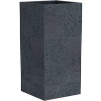 CASAYA Pflanzgefäß »Quadro High«, 38 x 54 cm (BxH), Kunststoff, granitschwarz - grau von CASAYA