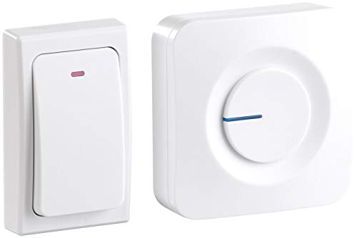 CASAcontrol Kinetische Türklingel: Batterielose Funk-Türklingel mit Steckdosen-Empfänger, 36 Töne, IP44 (Funkklingel ohne Batterie, Haustürglocke, Akustischer Signalgeber) von CASAcontrol