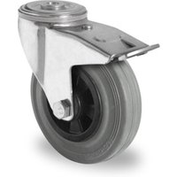 CASCOO Rückenlochlenkrolle mit Totalfeststeller ø 100 mm Serie P4R2 Rollenlager CASCOO Rückenlochlenkrolle mit Totalfeststeller ø 100 mm Serie P4R2 Rollenlager von CASCOO