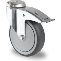 CASCOO Rückenlochlenkrolle mit Totalfeststeller ø 150 mm Serie P2T2 Kugellager von CASCOO