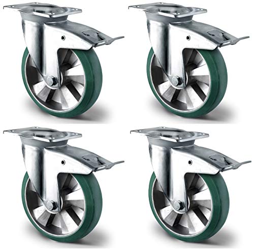 CASCOO SETTHP5EWC200BAX7D0N Rollensatz Lenkrolle mit Total-Feststeller, CASCOO Schwerlast, Ø 200 mm, PUlastic CASCOO SETTHP5EWC200BAX7D0N Rollensatz Lenkrolle mit Total-Feststeller, CASCOO Schwerlast, Ø 200 mm, PUlastic von CASCOO