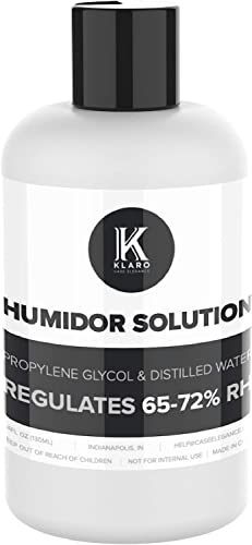 CASE ELEGANCE Humidor Lösung Einzelflasche - Spezialformel 50% destilliertes Wasser / 50% Propylenglykol 250 ml von CASE ELEGANCE