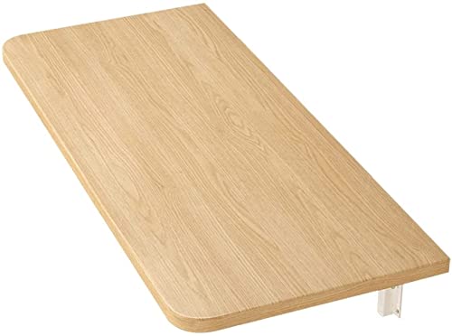 CASEGO Der wandmontierte Klapptisch in Massivholzfarbe spart Platz, ist einfach zu installieren, kann flexibel platziert werden und kann frei kombiniert werden. (90 x 40 cm) von CASEGO