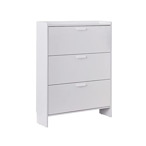 CASEGO Schuhschrank, Doppellagiges Schuhregal für Zuhause, multifunktionaler Klappschrank, geeignet für Veranda, Schlafzimmer (118 * 24 * 70cm) von CASEGO