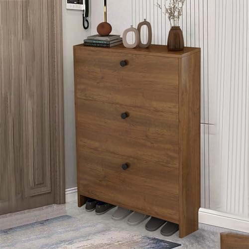 CASEGO Schuhschrank, an der Wand versteckter Schuhschrank, hochklappbare Schuhschublade für den Eingangsbereich, geeignet für Eingangsbereich und Wohnzimmer (120 * 60 * 24CM) von CASEGO