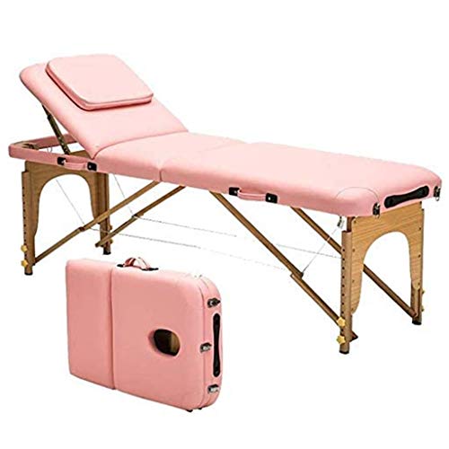 Multifunktionaler Massagetisch mit Holzrahmen und Stabiler Tragfähigkeit, geeignet für Schönheitssalons, Massagezentren, Tattoo-Studios usw. (C 70cm) von CASEGO