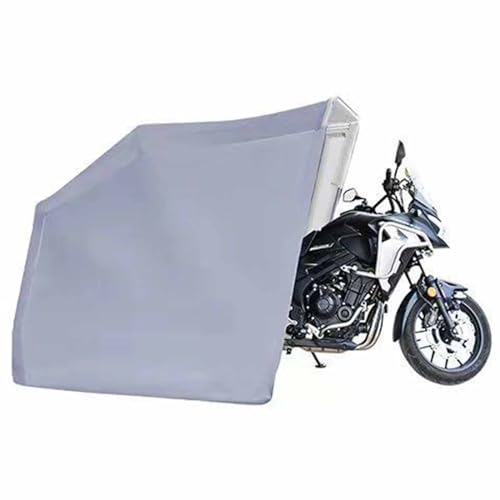 Outdoor-Motorrad-Schuppen, langlebig und reißfest, einfach zu installieren, faltbar zur Lagerung, geeignet für mehrere Szenarien (grau mittel) von CASEGO