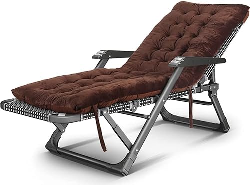 Terrassen-Lounge-Sessel, tragbarer Garten-Lounge-Sessel, faltbar, Strand-Camping-Design, geeignet für Balkon, Schlafzimmer (Schwarz+Weiß B) von CASEGO