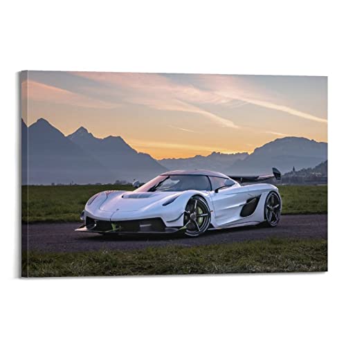 Hyper Car Poster für Koenigsegg Jesko Rennauto, dekoratives Gemälde, Leinwand, Wand- und Kunstbild, Familien-Schlafzimmer, Dekoration, 30 x 45 cm von CASEZ