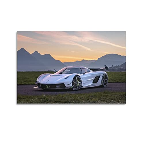 Hyper Car Poster für Koenigsegg Jesko Rennauto, dekoratives Gemälde, Leinwand, Wand- und Kunstbild, Familien-Schlafzimmer, Dekoration, 30 x 45 cm von CASEZ