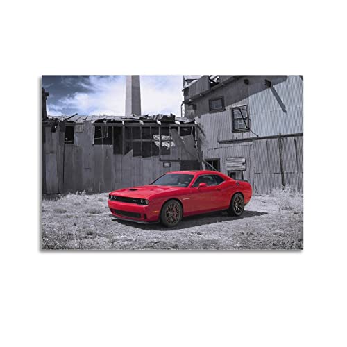 Super Auto-Poster für Dodge SRT Rennauto, Sportauto, dekoratives Gemälde, Leinwand, Wand- und Kunstbild, Familien-Schlafzimmer, Dekoration, 50 x 75 cm von CASEZ