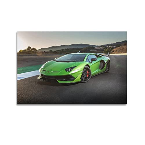 Super-Auto-Poster für Lamborghini Aventador SVJ, dekoratives Gemälde, Leinwand, Wand- und Kunstbild, Familien-Schlafzimmer, Dekoration, 60 x 90 cm von CASEZ