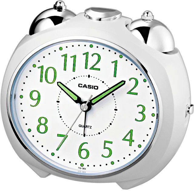 CASIO Quarzwecker TQ-369-7EF Wecker, Beleuchtung, Schlummerfunktion, Geschenkidee, Schlafzimmer von CASIO