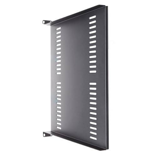 1U Server-Rack-Regal, universal, belüftet, freischwingend, für 48,3 cm (19 Zoll) Netzwerkgeräte-Rack und Schrank, strapazierfähig, tief, freitragende Ablage von CASNO