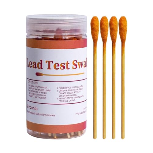 Instant Lead Test Lead Test Swabs Sensitive Rapid Home Lead Testing Swabs for Painted Metal Dishes 60 Second Result Easy to Use von CASNO