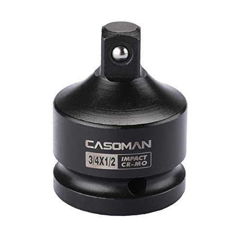 CASOMAN 3/4-Inch F to 1/2-Inch M Impact Socket Adapter,Impact Reducer, Chrome Moly Steel Construction, 3/4"F X 1/2"M von CASOMAN