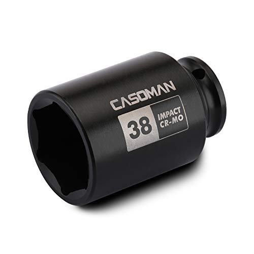 CASOMAN 6-Point 1/2-Inch Drive Deep Impact Socket- 38mm （Metric） von CASOMAN