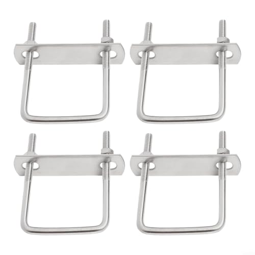 304 Stainless Steel M6 U-Bolt 50mm x 80mm – Heavy-Duty Square U-Bolt with Nuts and Washers for Trailer, Automotive and Industrial Applications 304 Stainless Steel M6 U-Bolt 50mm x 80mm – Heavy-Duty Square U-Bolt with Nuts and Washers for Trailer, Automotive and Industrial Applications von CASOME