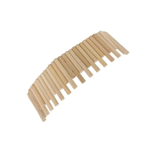 CASOME Kletterspielzeug Aus Holz Für Hamster, Leiterbrücke – Natürliche Spielplatzplattform Aus Holz Für Hamsterübungen, Kauen Und Käfigdekoration(B,20 cm) von CASOME