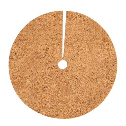 CASOME Kokosfaser-Mulchring – Natürliche Kokosfaser-Baumschutzscheiben Zur Feuchtigkeitsspeicherung Und Unkrautbekämpfung, 4er-Set, Mehrere Größen(40CM) von CASOME