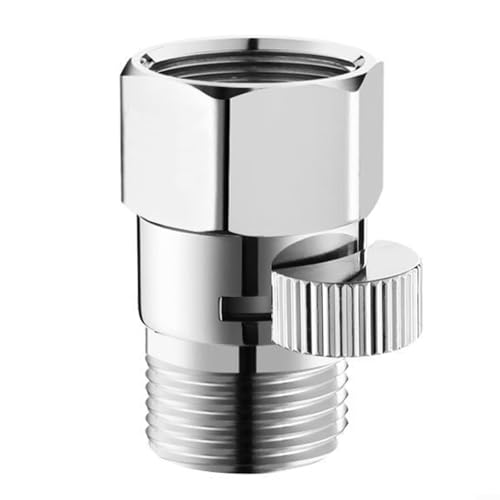 Duschabsperrventil G1/2 Aus Messing, Wasserdurchflussregler Mit Chromoberfläche, Auslaufsicherer Duschkopf-Absperrschalter Für Handbrause Und Bidetbrause von CASOME