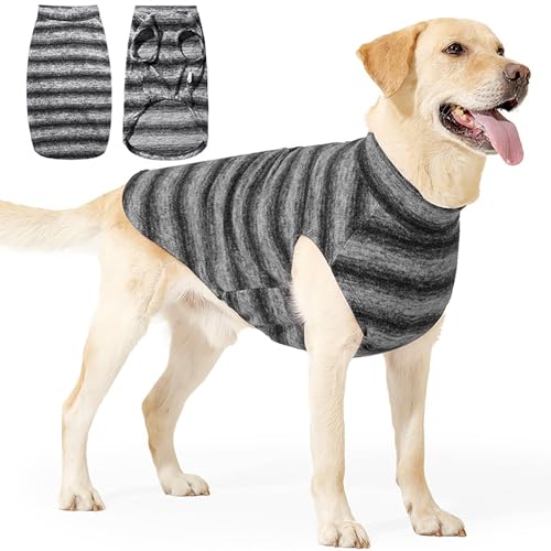 Hundepullover Für Weihnachten Und Winter – Warme Gestrickte Feiertagskleidung, Feiertags-Hundepullover, Gemütliche Gestrickte Warme Kleidung, Weiche Dehnbare Passform, Bequeme Nachtwäsche(Gray,XL) von CASOME
