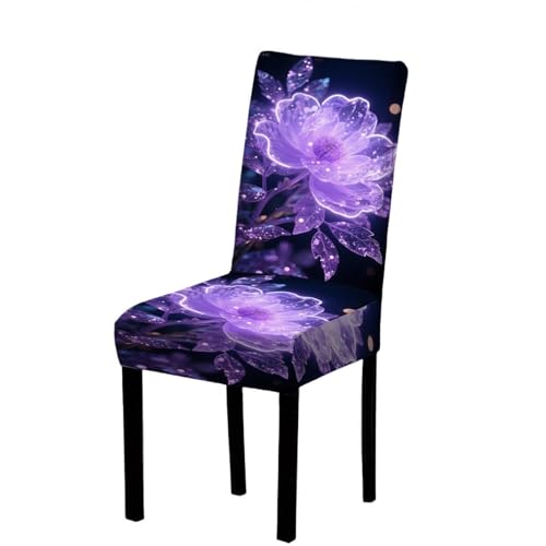 Premium Stretch Stuhlhussen, Waschbare Spandex Stuhlbezüge für Esszimmerstühle, Universelle Stuhlschoner mit Gummizug, Weicher Langlebiger Stoff für Zuhause, Hotel, Feier(H) von CASOME