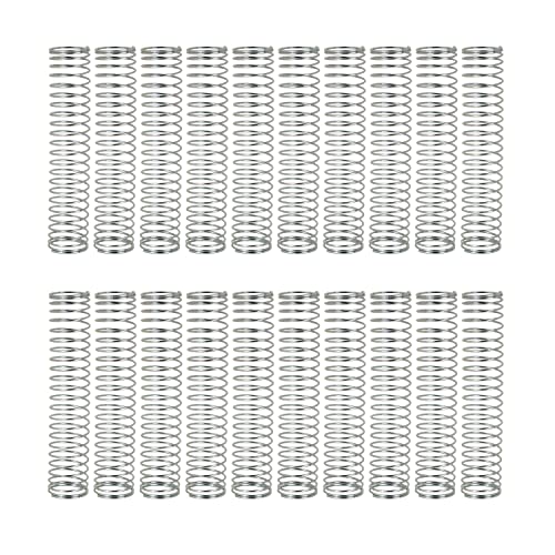 Erweiterte komprimierte Feder, Druckfeder, Drahtdurchmesser 0,5 mm, Außendurchmesser 10 mm, 20 Stück hochfeste Feder, geeignet for Industrie und Privathaushalte, 0,5 x 10 x 30 mm ( Size : 0.5x10x30mm von CASOTA