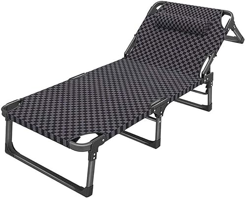 Outdoor Liegestühle Sonnenliege Stuhl Faltbarer Liegestuhl Verstellbar Outdoor Garten Lounge Bett Zuhause und Büro rutschfest erforderlich von CASOTA