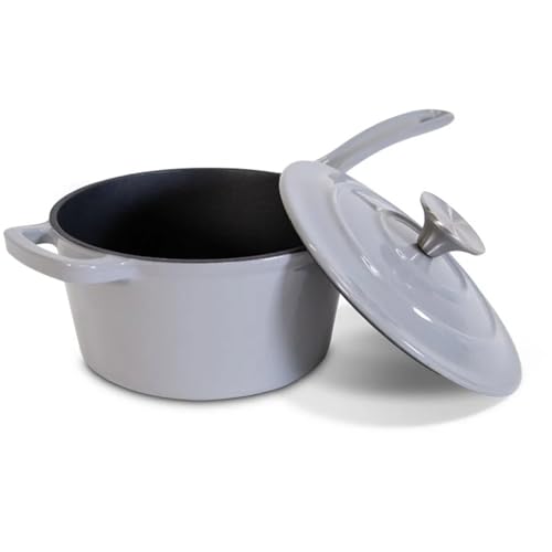 Sobczyk Gusseisen Topf Mit Deckel 19 cm | Kochtopf Klein Mit 1,8 Liter Fassungsvermögen | Topf Gusseisen Mit Hohe Haltbarkeit | Kochtöpf Für Alle Herdarten Geeignet von CASPER SOBCZYK