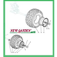 Esploso ruote 92cm trattorino rasaerba PG 140 CASTELGARDEN GGP MOUNTFIELD 5 VALVOLA 125950000/0 von CASTELGARDEN