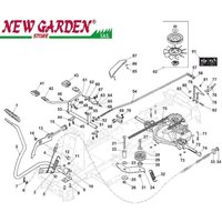 Esploso trasmissione 66cm XE966HDB B&S950 F966Htrattorino rasaerba CASTELGARDEN 42 PEDALE AVANZAMENTO von CASTELGARDEN