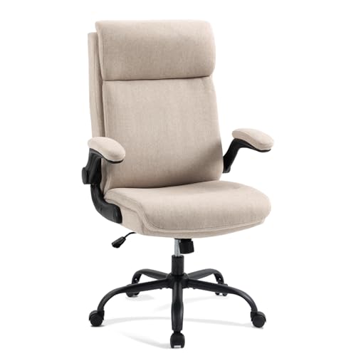 CASTLOVE Office Chair, Ergonomic Desk Chair Cream von CASTLOVE
