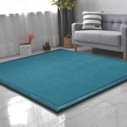 CASTLYE Kinderteppich Korallensamtteppich Teppiche Fürs Kinderzimmer Matten Teppich Anti Rutsch Unterlage Teppich Wohnzimmer, Blaugrün, 120x180cm CASTLYE Kinderteppich Korallensamtteppich Teppiche Fürs Kinderzimmer Matten Teppich Anti Rutsch Unterlage Teppich Wohnzimmer, Blaugrün, 120x180cm von CASTLYE