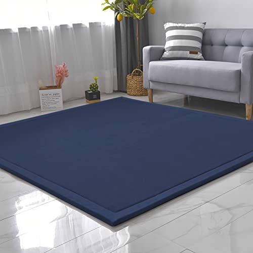 CASTLYE Kinderteppich Korallensamtteppich Teppiche Fürs Kinderzimmer Matten Teppich Anti Rutsch Unterlage Teppich Wohnzimmer, Dunkelblau, 80x150cm CASTLYE Kinderteppich Korallensamtteppich Teppiche Fürs Kinderzimmer Matten Teppich Anti Rutsch Unterlage Teppich Wohnzimmer, Dunkelblau, 80x150cm von CASTLYE