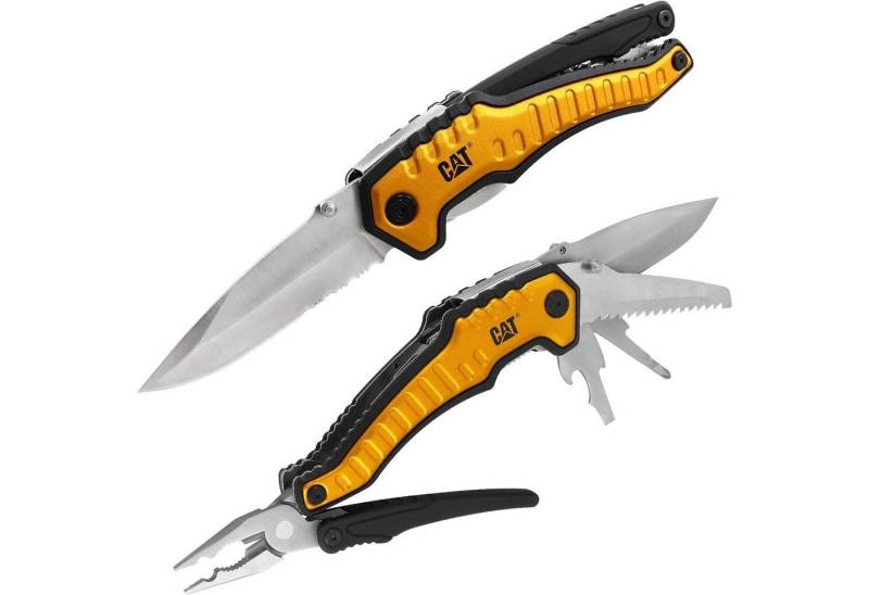 CAT Multitool Caterpillar Multitool XL mit Werkzeugen aus Edelstahl, 9 in 1 CAT-Werk von CAT