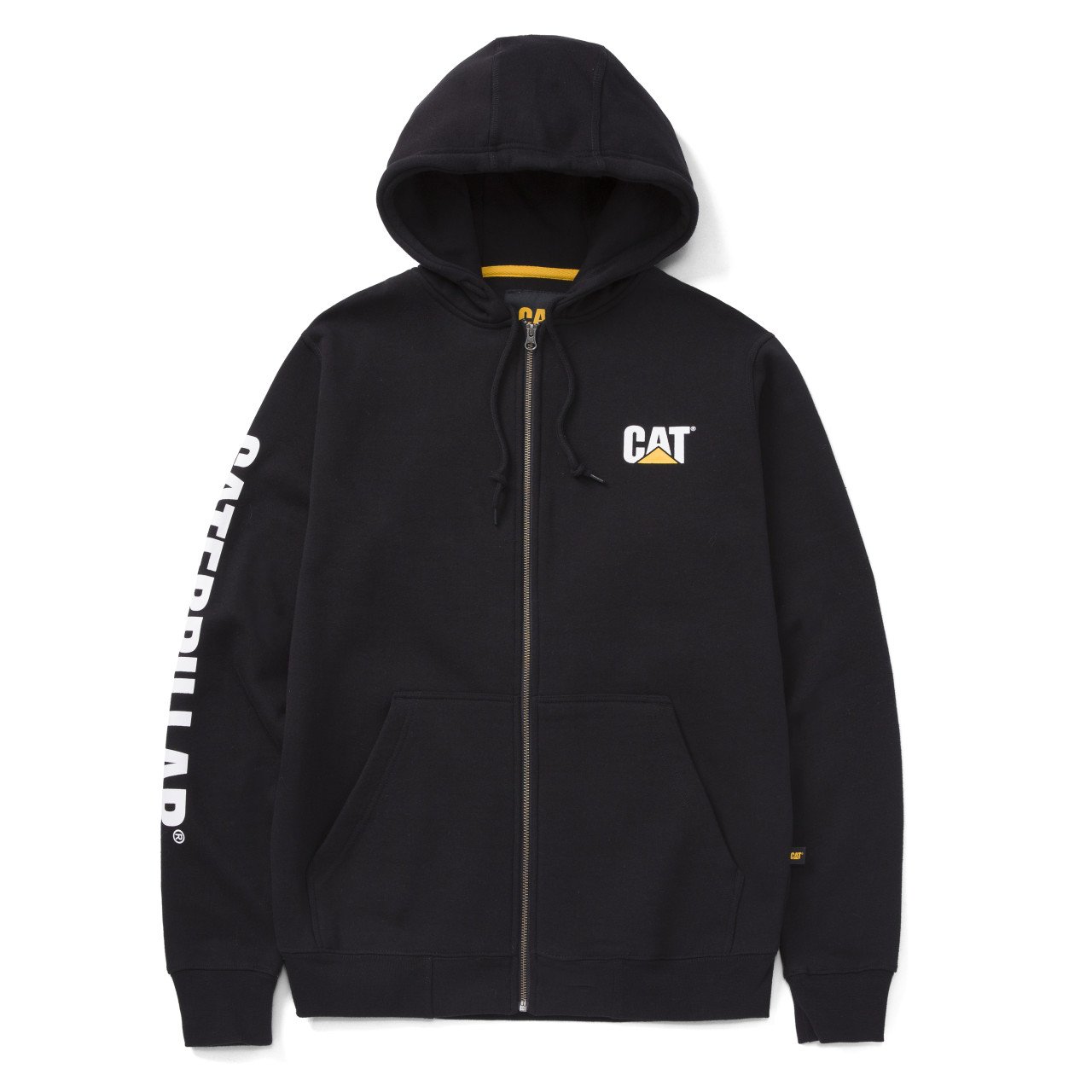 CAT Zip Hoodie Banner Größe M schwarz von CAT