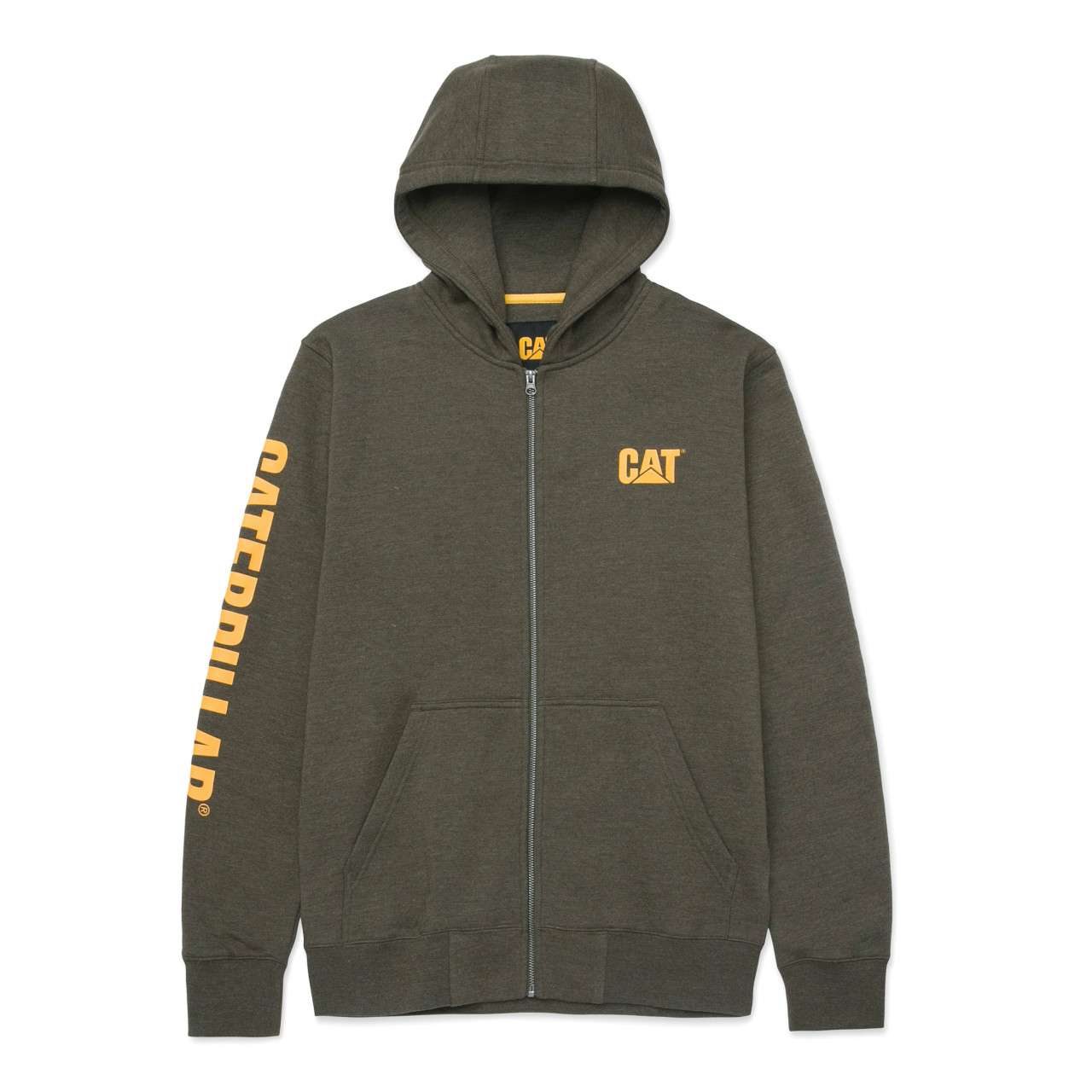 CAT Zip Hoodie Banner Größe XXL oliv von CAT