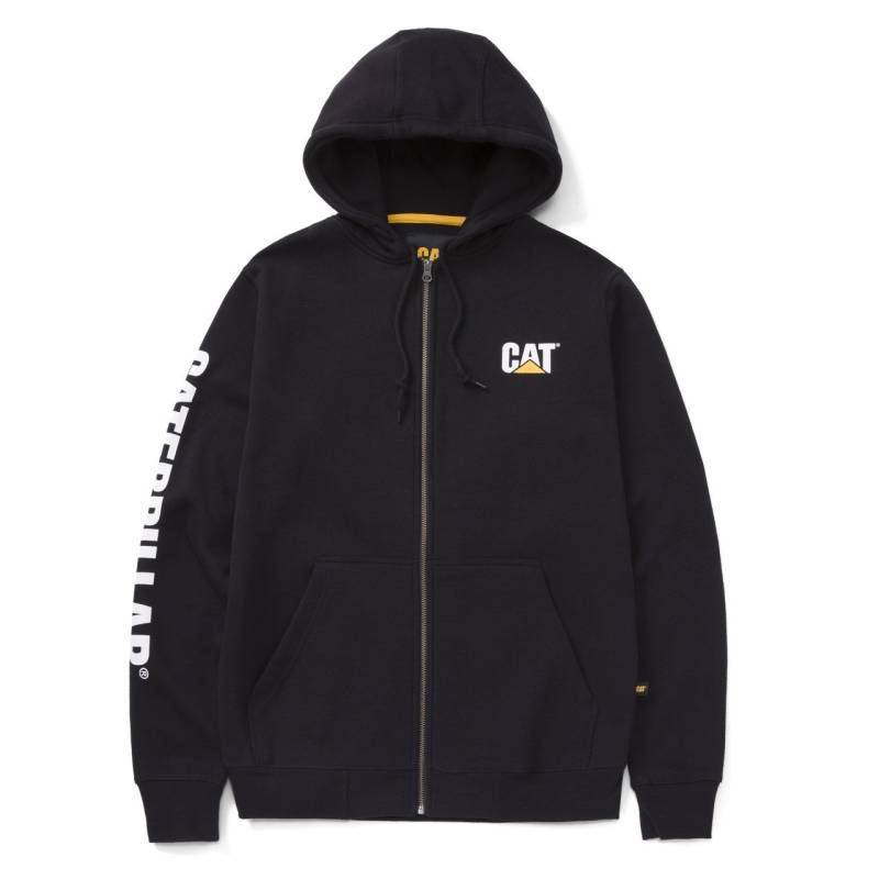 CAT Zip Hoodie Banner Größe XXL schwarz von CAT