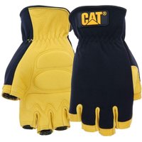 CAT fingerlose Handschuhe aus Leder Gel-gepolstert Gelb XL CAT fingerlose Handschuhe aus Leder Gel-gepolstert Gelb XL von CAT