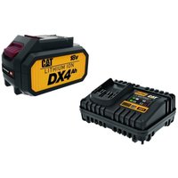 CAT - kit mit 1 lithium-batterie 18V 4.0AH DXB4 + 1 batterieladegerät DXC4 von CAT