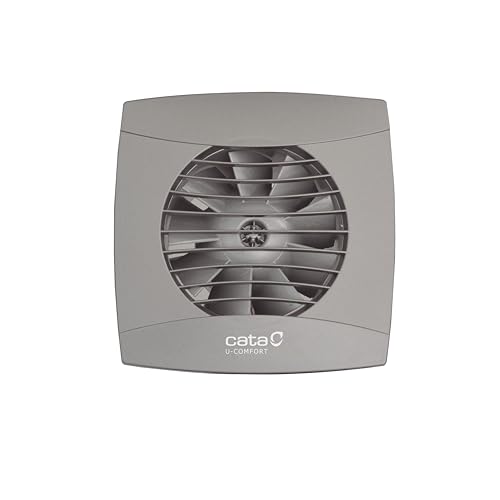 CATA Bad-Abluftventilator UC-12 STD SILVER Rückschlagventil, Klasse IP44, Geräuschpegel 45 dB, maximaler Durchfluss 205 m³/h, Leistung 12 W, Spannung 220-240 V, 50-60 Hz, Durchmesser Ausgang 120 mm CATA Bad-Abluftventilator UC-12 STD SILVER Rückschlagventil, Klasse IP44, Geräuschpegel 45 dB, maximaler Durchfluss 205 m³/h, Leistung 12 W, Spannung 220-240 V, 50-60 Hz, Durchmesser Ausgang 120 mm von CATA