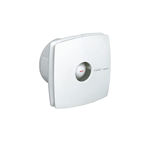 X-MART 10 - Abluftventilator für das Bad - Serienmäßig - Schraubenlose Befestigung & Einfache Reinigung - Energieklasse B - Leiser & Effizienter Abluftventilator für das Bad - 15 cm Breit - Cata, Weiß von CATA