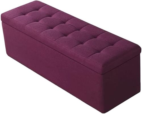 CATANK 40 x 40 x 40 cm großer Ottomane mit Stauraum, zusammenklappbare Ottomane-Aufbewahrungsbox, mit feinem Leinen gepolsterte Faltbare Bank, Truhensitz, mit Deckel, 40 l Fassungsvermög CATANK 40 x 40 x 40 cm großer Ottomane mit Stauraum, zusammenklappbare Ottomane-Aufbewahrungsbox, mit feinem Leinen gepolsterte Faltbare Bank, Truhensitz, mit Deckel, 40 l Fassungsvermög von CATANK