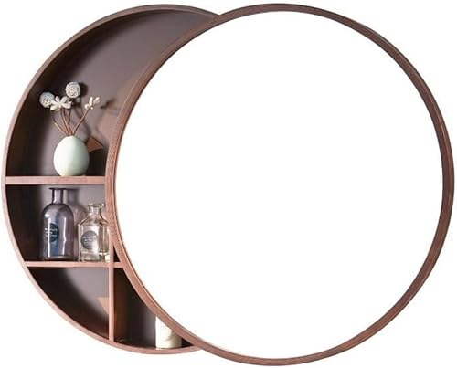 CATANK An der Wand montierter Kosmetikspiegel, Medizinschrank mit Spiegel, Push-Pull-Spiegelschrank, runder Badezimmerspiegelschrank, 50/60/70 cm, geeignet für Schlafzimmer, Wohnzimmer, B CATANK An der Wand montierter Kosmetikspiegel, Medizinschrank mit Spiegel, Push-Pull-Spiegelschrank, runder Badezimmerspiegelschrank, 50/60/70 cm, geeignet für Schlafzimmer, Wohnzimmer, B von CATANK