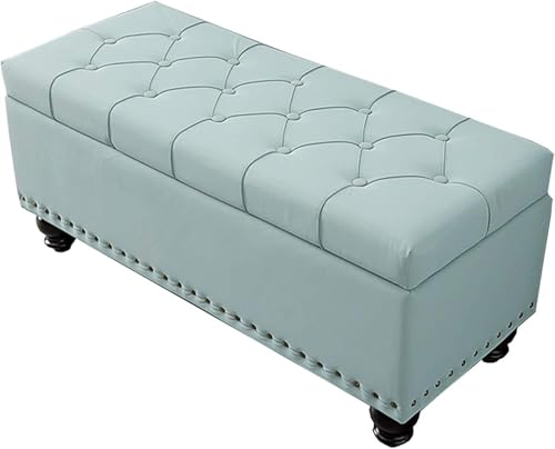 CATANK Klappbarer Ottoman mit Stauraum, 120 cm, rechteckiger Fußhocker mit Stauraum, Kunstlederoptik, gepolsterte Bank, Schlafzimmermöbel, Akzenthocker, tragende 150 kg schwere Ottomane ( CATANK Klappbarer Ottoman mit Stauraum, 120 cm, rechteckiger Fußhocker mit Stauraum, Kunstlederoptik, gepolsterte Bank, Schlafzimmermöbel, Akzenthocker, tragende 150 kg schwere Ottomane ( von CATANK