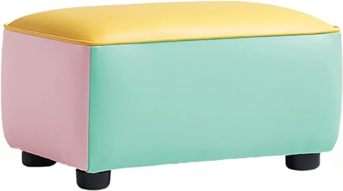 CATANK Kunstleder Rechteck Ottomane Fußstütze,Bequeme Solide Ottomane Bank Sofa Sitz,Niedliche Kinderbänke,Kleine Ottomane Fußbank Für Wohnzimmer-A 50x30x25cm(20x12x10inch) von CATANK