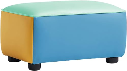 CATANK Kunstleder Rechteck Ottomane Fußstütze,Bequeme Solide Ottomane Bank Sofa Sitz,Niedliche Kinderbänke,Kleine Ottomane Fußbank Für Wohnzimmer-B 62x38x32cm(24x15x13inch) von CATANK